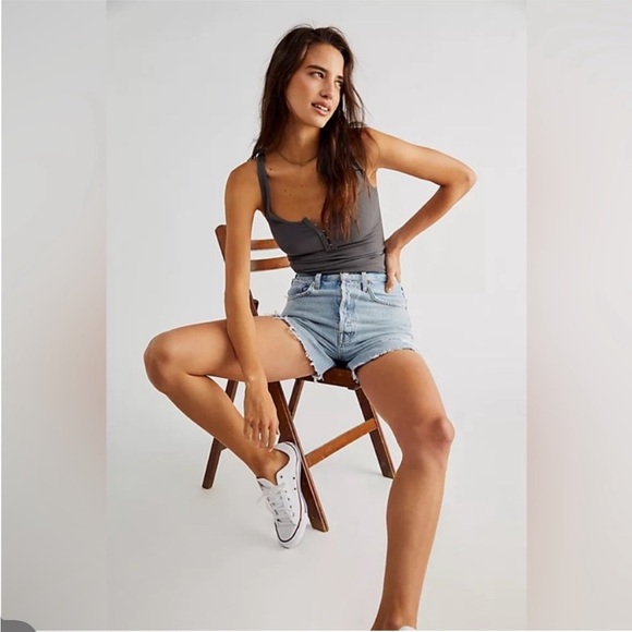 Agolde Riley Short High Rise Sz 25 - Picture 3 of 8